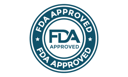 Made in an FDA-registered facility badge