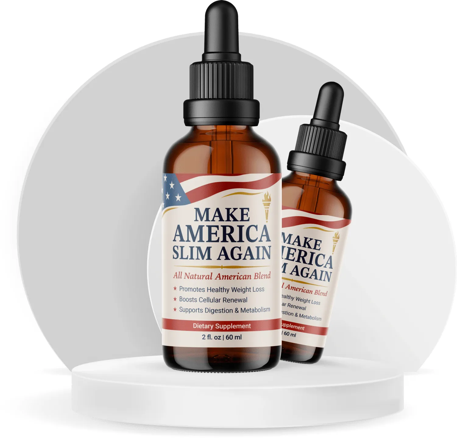Make America Slim Again bottle close-up