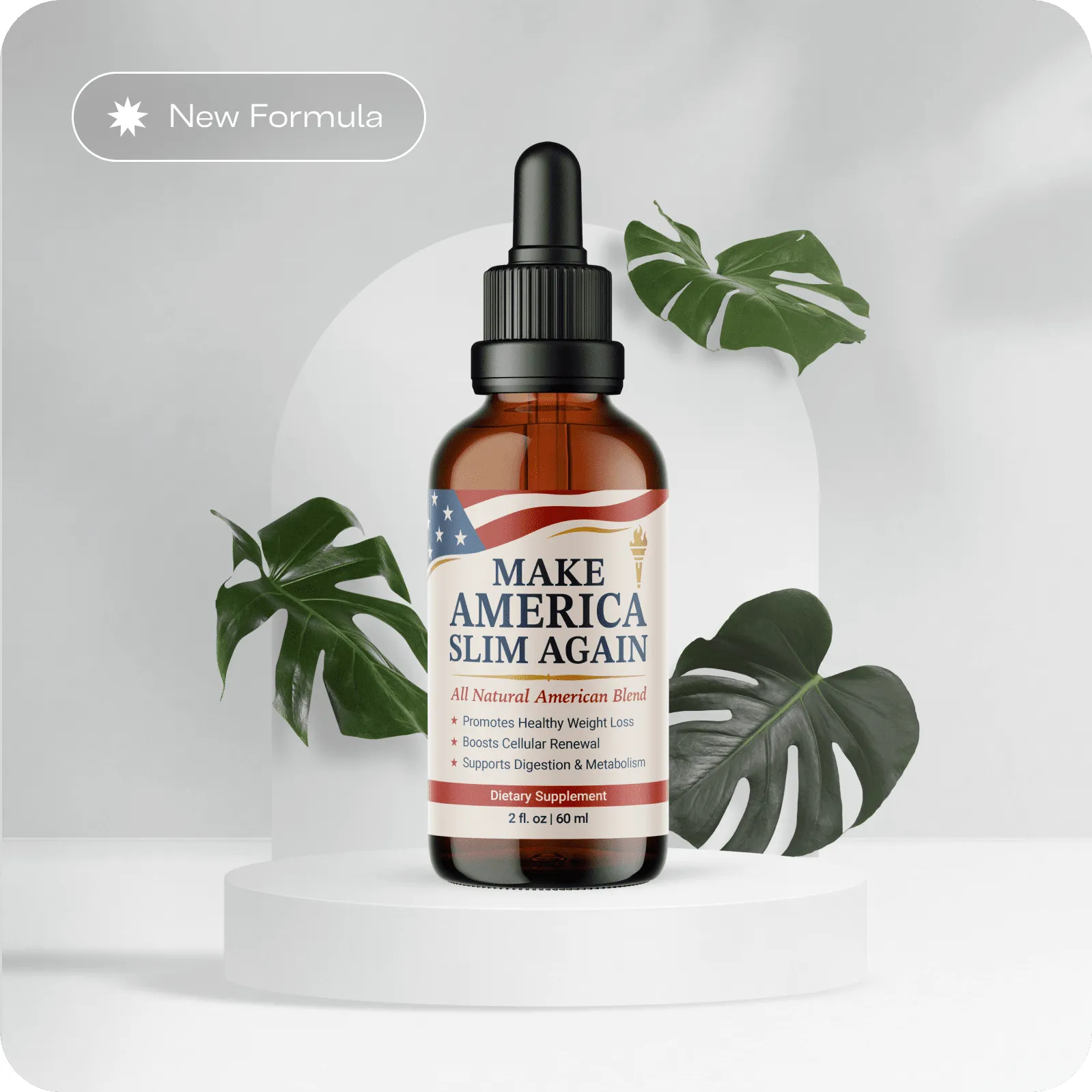 Make America Slim Again honey formula bottle